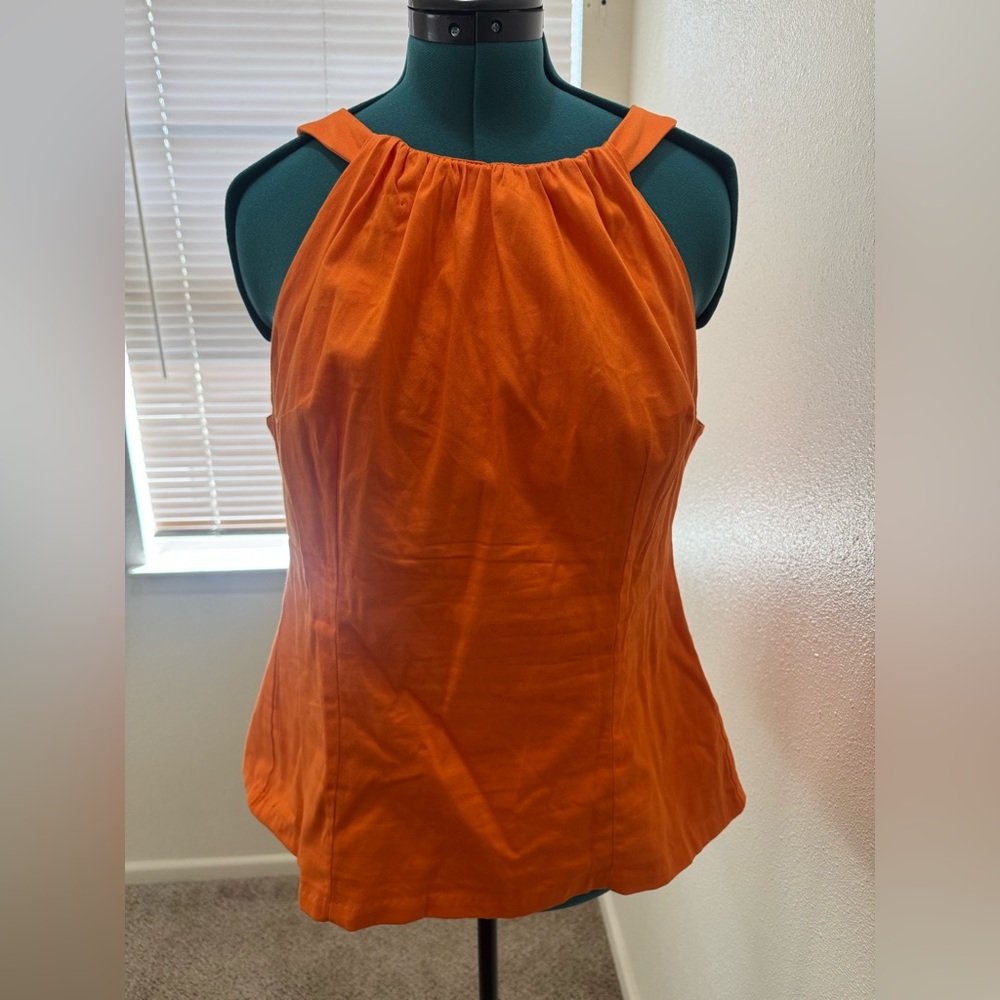 Pinup Couture Vibrant Orange Harley Top